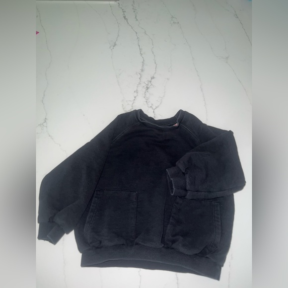 Zara Kids Sweatshirt Size3T Black With Pockets - Picture 12 of 12